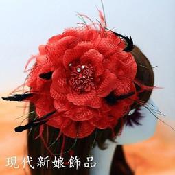 珍珠髮圈 清新粉色系甜美電鍍髮圈髮飾 高彈力髮束髮帶髮飾飾品髮夾 【C-004】玫紅色頭花-新娘發飾新娘頭飾結婚飾品配飾 歷史價格詳細信息