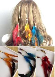 羽毛來福，H898髮帶頭飾吉普賽民族風流蘇手工製作孔雀羽毛髮飾髮帶髮圈頭飾，售價199元 歷史價格詳細信息