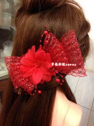 新娘頭飾金紅色流蘇聖女冠飛鶴花朵簡約發箍中式古風秀禾菔發飾品 歷史價格詳細信息