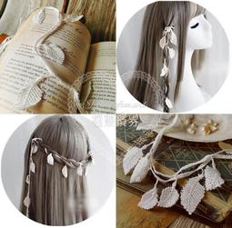 新娘頭飾森系唯美花朵郁金香超仙禮菔耳掛韓式氣質結婚婚紗發飾品 歷史價格詳細信息