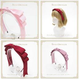 全新 學院風絲絨帶制服不對襯設計復古髮箍英倫風日常向髮箍髮卡 LOLITA泰迪KC 皇冠熊邊夾分體飄帶頭飾髮飾 酒紅藍 歷史價格詳細信息