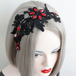日韓 歌德lolita貓娘女僕動漫百搭頭飾 萌娘簡潔黑化手工DIY髮飾頭飾 蝴蝶結蕾絲髮箍髮卡PU皮交叉花邊歌德LOLI 歷史價格詳細信息