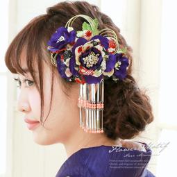 髪飾り２点セット 和装 浴衣 振袖 【ポムフリンジマムとくすみダリア和飾り】6款 歷史價格詳細信息