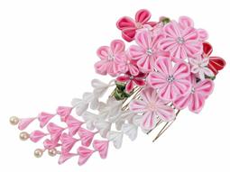 花 髪飾り 三點 ひなまつり 成人式舞妓さん 日本髪 豪華 つまみ細工 歷史價格詳細信息