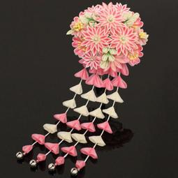 髪飾り つまみかんざし 剣菊〈赤 歷史價格詳細信息