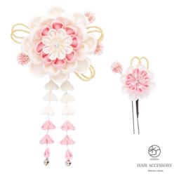 髪飾り 成人式 つまみ細工 振袖 前撮り 袴 花 菊 黄色 橙色 白 歷史價格詳細信息