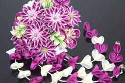 髪飾り 成人式 卒業式【日本製】 振袖 袴 はかま 髪留め 赤 レッド 花 フラワー つまみ細工 簪 歷史價格詳細信息