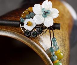 古風頭飾漢服髮夾流蘇步搖髮簪古裝配飾髮夾對夾簪子髮飾邊夾 歷史價格詳細信息