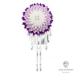 髪飾り 成人式 つまみ細工 振袖 前撮り 袴 花 菊 黄色 橙色 白 歷史價格詳細信息