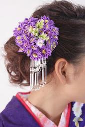 髪飾り 成人式 つまみ細工 振袖 前撮り 袴 花 菊 黄色 橙色 白 歷史價格詳細信息