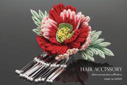 振袖 髪飾りつまみ細工 簪花、翔鶴 歷史價格詳細信息