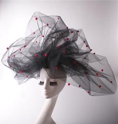 舞臺夸張模特走秀彩妝攝影配飾拼色發飾成人演出頭飾內衣秀頭花 歷史價格詳細信息