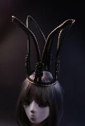 舞臺夸張模特走秀彩妝攝影配飾拼色發飾成人演出頭飾內衣秀頭花 歷史價格詳細信息