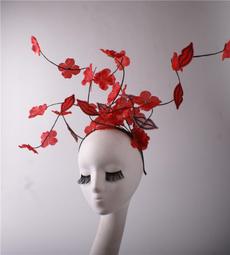 舞臺夸張模特走秀彩妝攝影配飾拼色發飾成人演出頭飾內衣秀頭花 歷史價格詳細信息