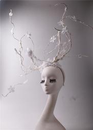 舞臺夸張模特走秀彩妝攝影配飾拼色發飾成人演出頭飾內衣秀頭花 歷史價格詳細信息