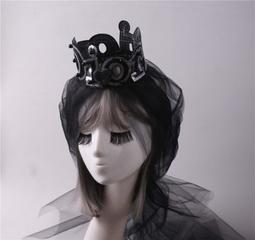 舞臺夸張模特走秀彩妝攝影配飾拼色發飾成人演出頭飾內衣秀頭花 歷史價格詳細信息