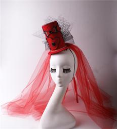 走秀頭飾禮帽誇張個性創意派對網紗手工頭飾影樓旗袍禮服配飾髮飾 歷史價格詳細信息