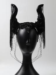 舞臺夸張模特走秀彩妝攝影配飾拼色發飾成人演出頭飾內衣秀頭花 歷史價格詳細信息