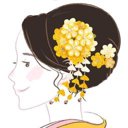 髪飾り 成人式 つまみ細工 振袖 前撮り 袴 花 菊 黄色 橙色 白 歷史價格詳細信息