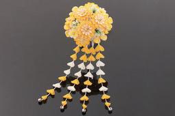 髪飾り　大輪剣菊花　2点セット　成人式振袖用 共4款(粉紅/白/橘/洪) 歷史價格詳細信息