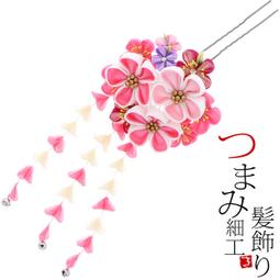 つまみ細工かんざし3点セット】/髪飾り/勝山/かんざし 歷史價格詳細信息