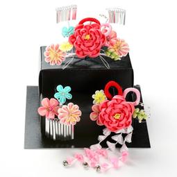 髪飾り 成人式 つまみ細工 振袖 前撮り 袴 花 菊 黄色 橙色 白 歷史價格詳細信息