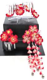 髪飾り　大輪剣菊花　2点セット　成人式振袖用 共4款(粉紅/白/橘/洪) 歷史價格詳細信息