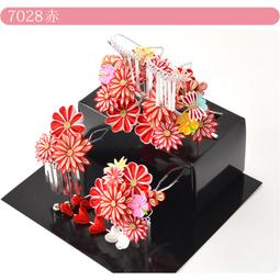 髪飾り 勝山セット つまみ細工かんざし・ちんころ 4点セット 日本髪 赤 明石 歷史價格詳細信息