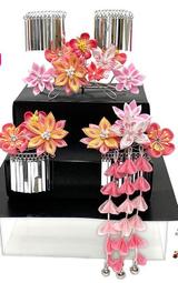 花 髪飾り 三點 ひなまつり 成人式舞妓さん 日本髪 豪華 つまみ細工 歷史價格詳細信息