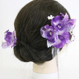 髪飾り 2點 花 振袖 袴 成人式  細工着物、簪、 鈴付 髪飾り2點 歷史價格詳細信息