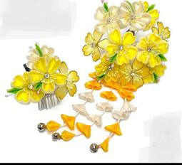 髪飾り　和装　3点套組 花 振袖 袴 成人式  浴衣 夏祭り 細工 歷史價格詳細信息