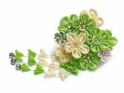 髪飾り　和装　3点套組 花 振袖 袴 成人式  浴衣 夏祭り 細工 歷史價格詳細信息