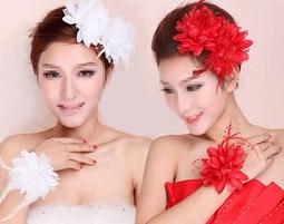 新款新娘花朵羽毛耳飾復古仙氣耳夾森系甜美耳環結婚禮服跟妝配飾 歷史價格詳細信息