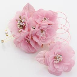 髪飾り２点セット 和装 浴衣 振袖 【ポムフリンジマムとくすみダリア和飾り】6款 歷史價格詳細信息