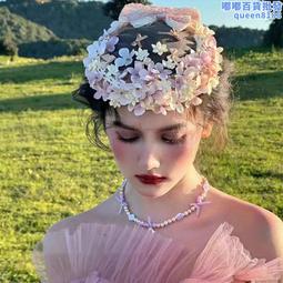 新娘頭飾 新款森系花朵頭花 珍珠髮插 葉珠花水晶水鑽髮叉 金葉U夾 蓬鬆盤髮髮插 巴洛克髮叉簡約【L-952】珍珠頭飾 歷史價格詳細信息
