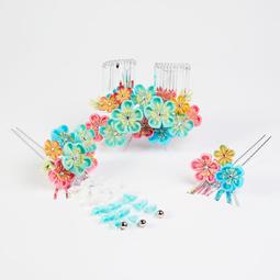 髪飾り　和装　3点套組 花 振袖 袴 成人式  浴衣 夏祭り 細工 歷史價格詳細信息