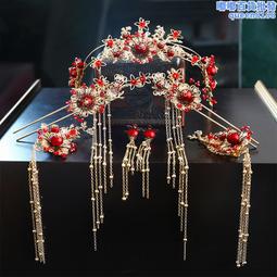 2024新娘髮飾個性大氣重工水晶額飾水滴吊墜輕奢創意婚紗頭飾 歷史價格詳細信息