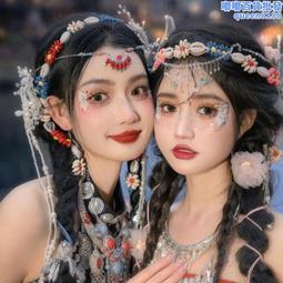 頭飾 飾品 髮飾 異域風情發箍古風額飾前額配飾漢服寫真西雙版納寫真民族風頭飾 歷史價格詳細信息