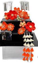 髪飾り 七五三髪飾り 　豪華勝山セット 日本髪 赤 白 歷史價格詳細信息