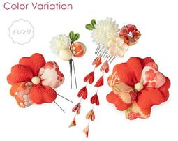 髪飾り 七五三髪飾り 　豪華勝山セット 日本髪 赤 白 歷史價格詳細信息