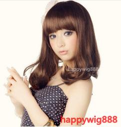 ◎滿600免運◎贈髮網？甜美麻豆齊劉海浪漫長捲髮蓬鬆 修飾臉型 全頂式假髮 高溫卡絲 耐熱卡絲 韓式浪漫 8806 歷史價格詳細信息