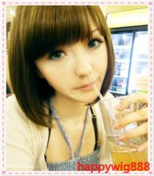 送髮網➕鋼梳????現貨????韓星同款假髮男生女生帥氣短髮bobo頭高俊熙同款空氣劉海短髮妹妹頭短直髮整頂假髮套 歷史價格詳細信息