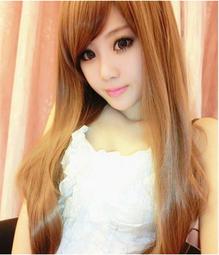 蓬鬆直髮 100%真髮 空氣瀏海 假髮 可染燙捲拉直 整頂式 仿真頭皮 女短髮 真頭真髮高檔假髮 波波頭 歷史價格詳細信息