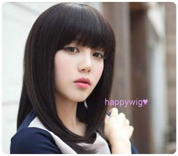 假髮女齊瀏海長直髮帶頭頂假髮補發塊蓬鬆自然蓋白髮黑長直假髮片 歷史價格詳細信息