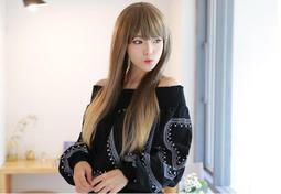 送鋼梳??現貨??超美的??空氣劉海假髮女短髮內扣短卷髮中長款大波浪修臉蓬鬆自然梨花頭假髮頭套整頂假髮美髮飾品造型假髮 歷史價格詳細信息