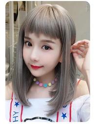 啃劉海假髮女短髮真發全真人發新款雙遞針整頂時尚自然全頭套式 歷史價格詳細信息