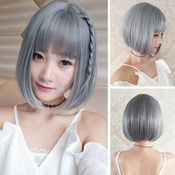 假髮 長髮 短髮 假髮女 中長髮 直髮 CS003 假髮女中長髮鎖骨髮 空氣劉海自然蓬鬆短髮圓臉修臉長直髮全 ddm 歷史價格詳細信息