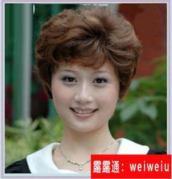 真發假髮女短髮中老年假髮送媽媽遞針全手織真人假髮頭套 歷史價格詳細信息