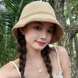 草帽 甜美百搭鏤空可折疊草帽 遮陽帽漁夫帽純手工編織鉤針草帽女夏天鏤空大沿帽海邊沙灘帽度假遮陽帽 甜美百搭鏤空可折疊草帽 歷史價格詳細信息