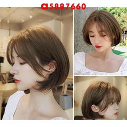 空氣劉海瀏海漸層挑染長捲大波浪女生短假髮黑色自然羅馬假期 女短髮梨花頭齊肩整頂發套自然蓬鬆鎖骨髮捲發內扣 歷史價格詳細信息